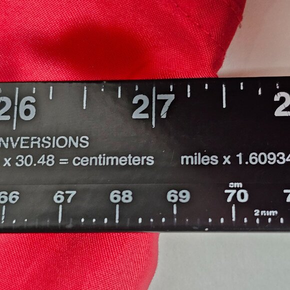 Vintage 90s Red Oak Nebraska Windbreaker Mens Long Sleeve Pullover Red Jacket - Picture 6 of 6